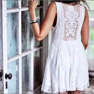 Gorgeous Ivory free people reign over me sleeveless dress